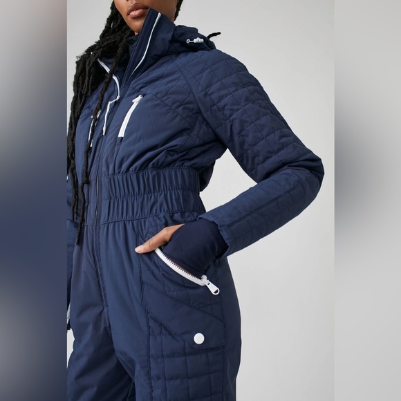 NEW Free People All Prepped Ski Suit Midnight Blue NWT - Picture 5 of 9